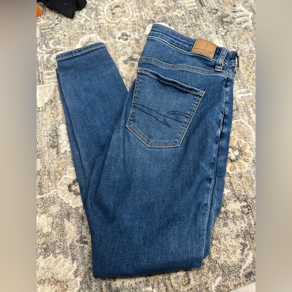 American Eagle Outfitters Dark Blue Skinny Jeans